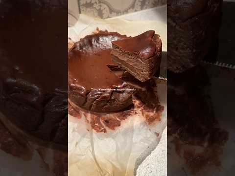 Chocolate burnt basque cheesecake #cheesecake