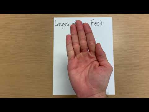 Handsigns for all the layers of the feet