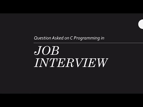 Most important Interview question in C Programming |  Array