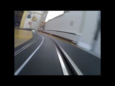 Amazing slot car crash caught on Gopro
