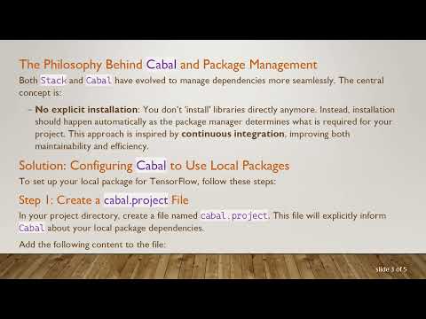 How to Get Cabal to Install a Local Package in Haskell