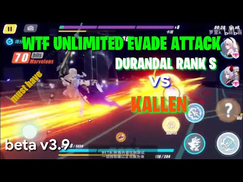 DURANDAL Rank S vs KALLEN honkai impact 3