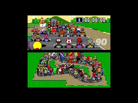 Super Mario Kart... with 101 players! (the ORIGINAL VERSION!!)