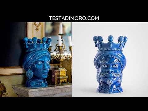 Jarrones sicilianos Testa di moro o cabeza de moro