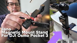 An Awesome Magnetic Mount for the DJI Osmo Pocket 3 - llano Magnetic Mount Stand Demo and Review