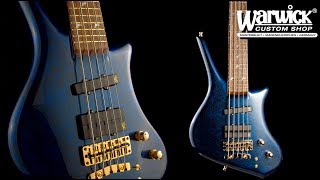 Video thumbnail for Warwick Custom Shop Masterbuilt - Dolphin Pro I 5-String - Storm Galaxy Dark Blue #18-3867 by Framus & Warwick