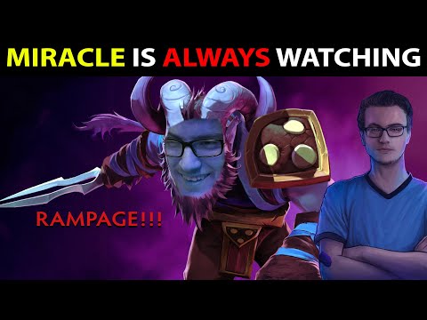 MIRACLE RIKI RAMPAGE - Dominating with 22 Kills | Pro Dota 2 7.25b Gameplay