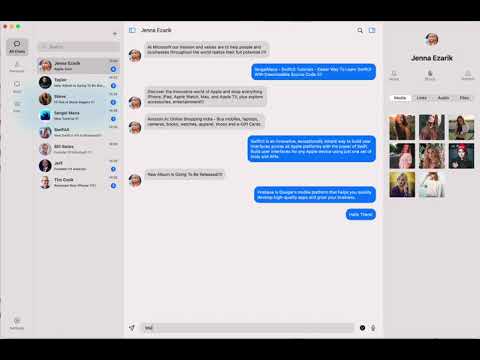 Build a Chat App for macOS in SwiftUI (Preview)