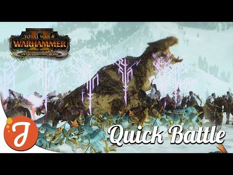 Anti-large Is Useful. Seriously | Lizardmen Vs Dark Elves | Total War: Warhammer II