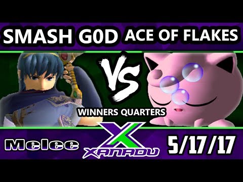 S@X 202 Smash G0d (Marth) Vs.Ace of Flakes (Jigglypuff) - Smash Melee Winners Quarters - SSBM