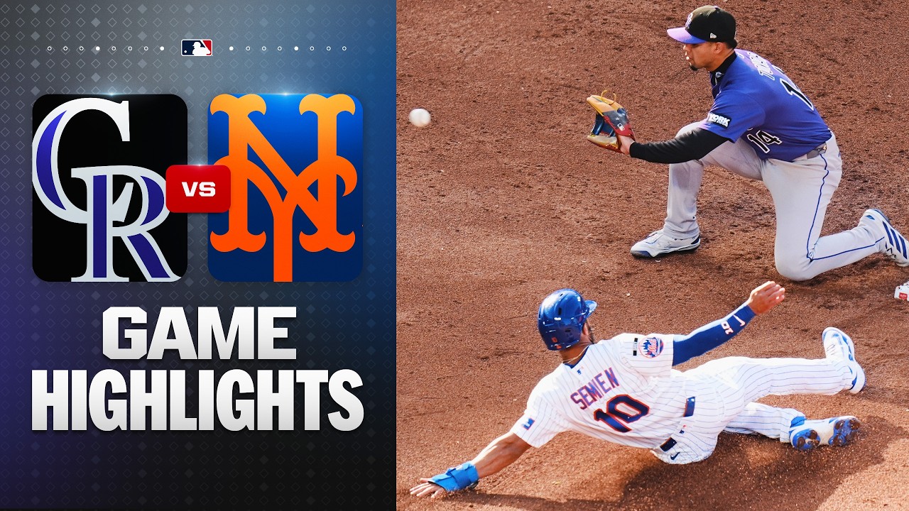 Rockies vs. Mets Game 2 Highlights (4/26/26) | MLB Highlights
