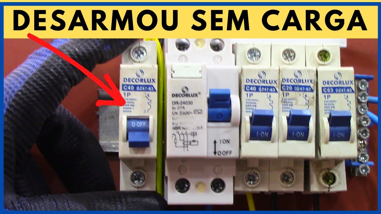 DISJUNTOR DESARMOU sem CARGA ELÉTRICA  ||| APRENDA |||
