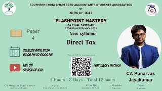 Session 14: P4 - Direct Tax Laws and International Taxation Revision (CA Final)