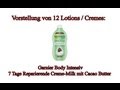Vorstellung Der Garnier Body Intensiv 7 Tage Reparierende Creme Milk Mit Cacao Butter