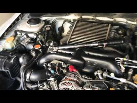 Subaru easy method for crank pulley bolt removal