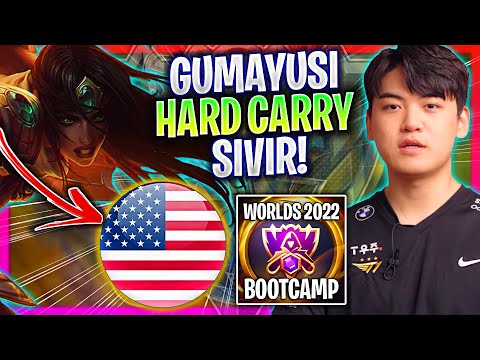 GUMAYUSI HARD CARRY WITH SIVIR! 🌎WORLDS BOOTCAMP 2022 | T1 GUMAYUSI Plays Sivir ADC vs Jhin!