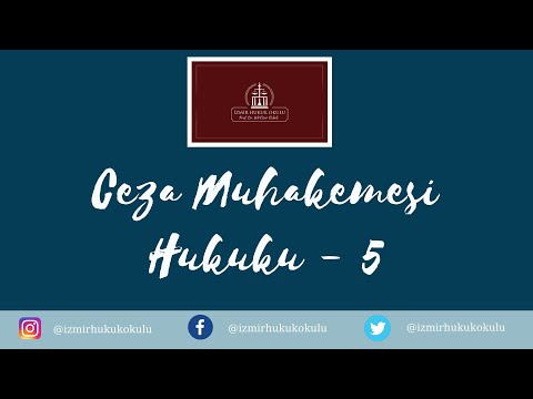 Ceza Muhakemesi Hukuku Dersleri - 5 / Prof. Dr. Veli Özer Özbek (Ceza Muhakemesi Hukukunun İlkeleri)