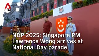 NDP 2025: Singapore PM Lawrence Wong arrives at National Day Parade