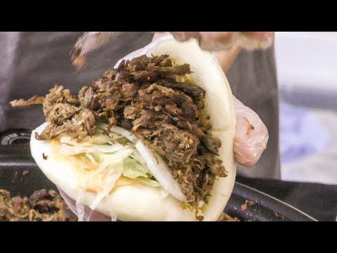 The Chinese Bao Filled Bun from Taiwan. Tasted in London. World Street Food