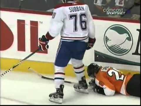 P.K. Subban drills Claude Giroux