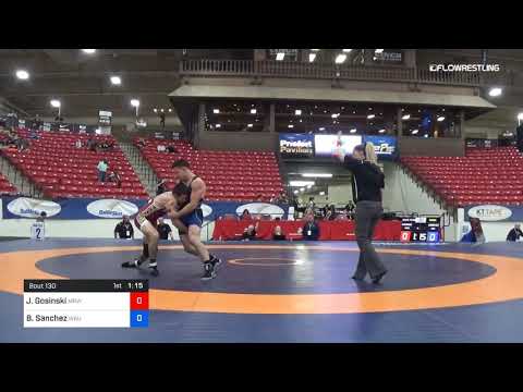 70 Kg Semis Joseph Gosinski Mat Rats Wrestling Club Vs Ben Sanchez Wayland Baptist University W