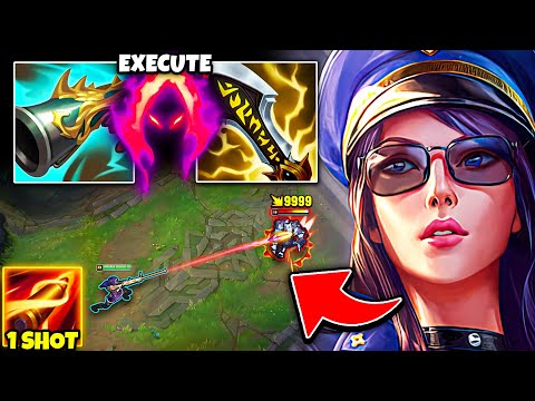 THE MOST UNFAIR CAITLYN BUILD IN LEAGUE OF LEGENDS... (ONE SHOT SNIPER)