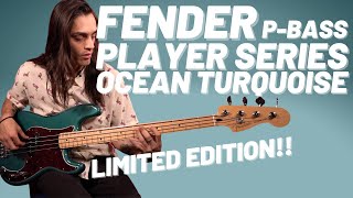 Video thumbnail for LIMITED EDITION Fender Player Series P-Bass Ocean Turquoise | Kris' Super Rad Bass Demos | by Uhlik Music
