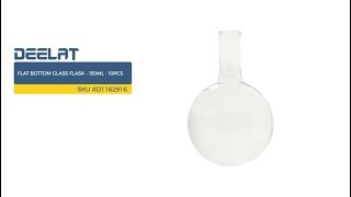 Flat bottom Glass Flask - 150ml - 10pcs SKU #D1162916