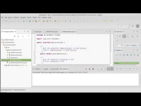Interfaces mit Java (Objektorientierte Programmierung)