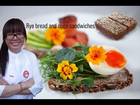 Danish-inspired rye bread and open sandwiches (full recipe) by 2023 MasterChef UK's Thuy Hoang