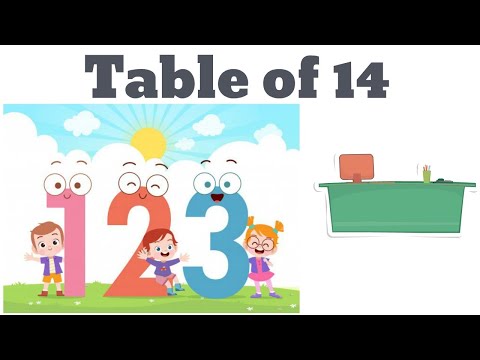 Table of 14 | Table of 2 to 20 | Multiplication Table 2 to 20