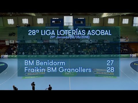LIGA LOTERIAS ASOBAL J29 BM Benidorm - Fraikin BM Granollers 27-28
