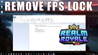 Realm Royale: REMOVE FPS LOCK