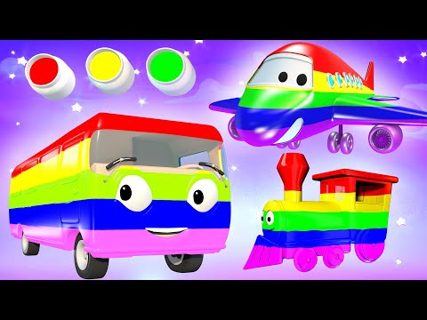 Play & Fun Learn Colors with Vehicles - Finger Family & Kids Songs