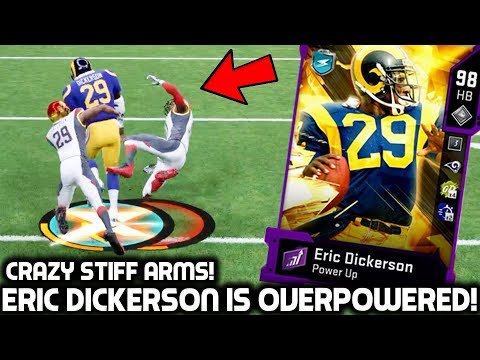 ERIC DICKERSON IS WAY TOO OVERPOWERED! TRUCKING EVERYONE! Madden 20 Ultimate Team