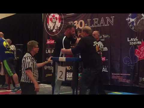 2018 Canadian National Armwrestling Championship  Janek Kwias vs. Charlie McGeoghegan