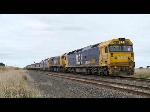 7735V Pacific National Grain Train With BL33 X48 G540 (24/7/2023) - PoathTV Australian Railways