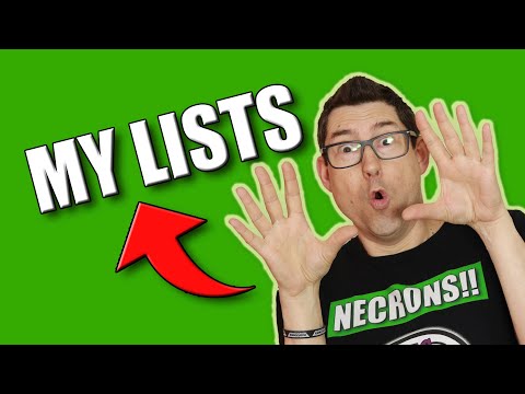 My Necron 500 Point Army Lists for 9th Edition