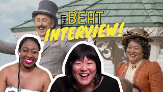 Ann Harada on the scene to film for SCHMIGADOON! video