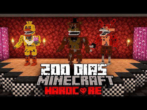 Sobreviví 200 días En Un Apocalipsis de FIVE NIGHTS AT FREDDY's En Minecraft HARDCORE... Esto pasó