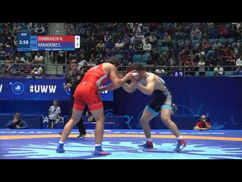 1/4 FS - 92 kg: A. ZHABRAILOV (RUS) v. S. KARADENIZ (TUR)