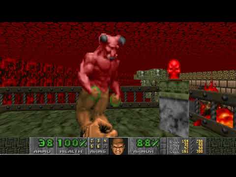 Doom II Doomworld Mega Project 2017 - Map 10 UV-MAX [TAS] in 19:25