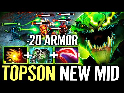 🔥 TOPSON Viper NEW MID — Midas Fast Farm + Assualt Desolator  -20 Armor Forgotten Hero Dota 2 Pro