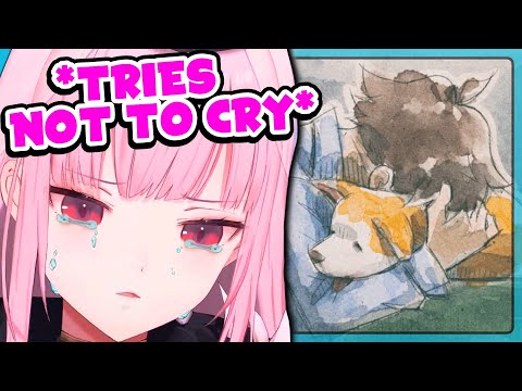 Even Calli can't escape the tears while playing My Little Puppy