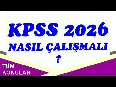 How to Study for KPSS 2026 Secondary Education High School Associate Degree Undergraduate All Sub...