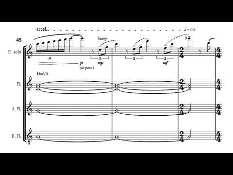 Connor Gibbs - Believe (solo flute, solo piccolo, and flute choir)