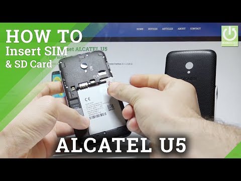 How to Insert Micro SIM & SD in ALCATEL U5 |HardReset.info