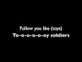 Marianas Trench - Toy Soldiers (Lyrics) 