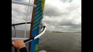 preview picture of video 'Windsurfing Strand Horst 19-04-2012 Starboard Futura 141  North Sails S-Type 9.5'