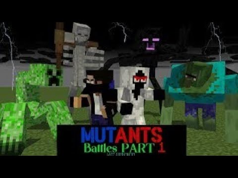 Part 1 -  Mutants Born with good entity [Battle Story] Monster School LET'S CRAFT ANIMATED